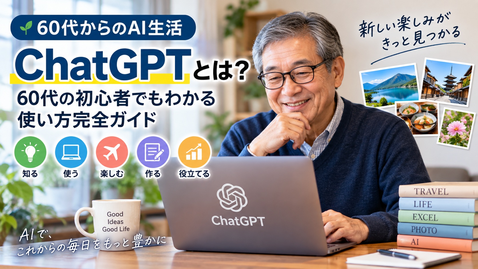 60代からChatGPTを始める初心者向け使い方ガイド