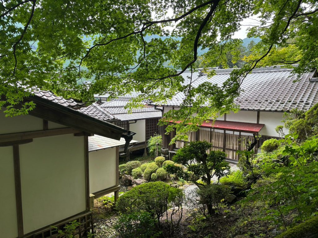 下呂温泉 温泉寺の青もみじと境内